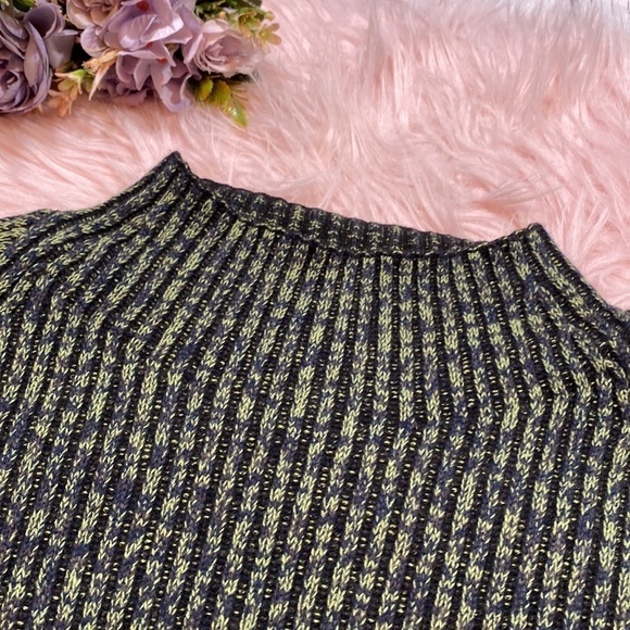 NWT Lululemon Cotton Cashmere Blend Mock Neck Sweater Heather Green sz 20 - Picture 4 of 13